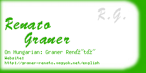 renato graner business card